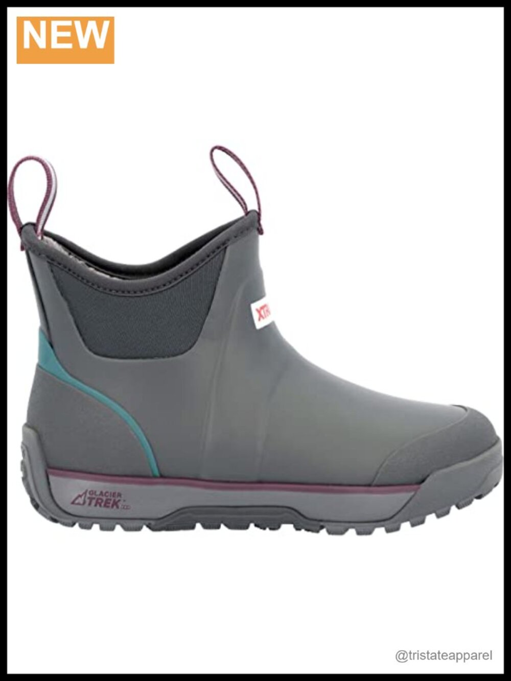 6" Waterproof Fleece Lined Ankle Deck Boot Rain Snow Slip-Resistant